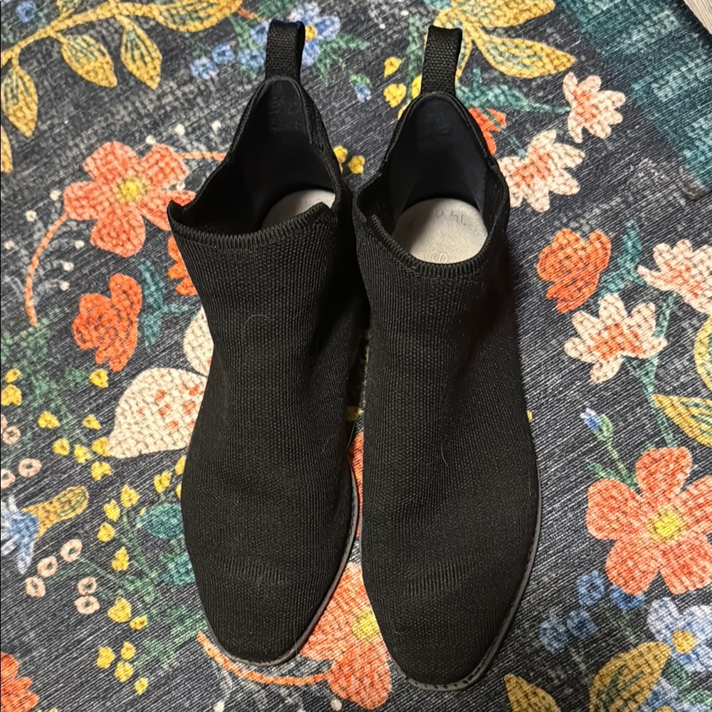DISCONTINUED: Rothy’s Black Merino Wool Booties